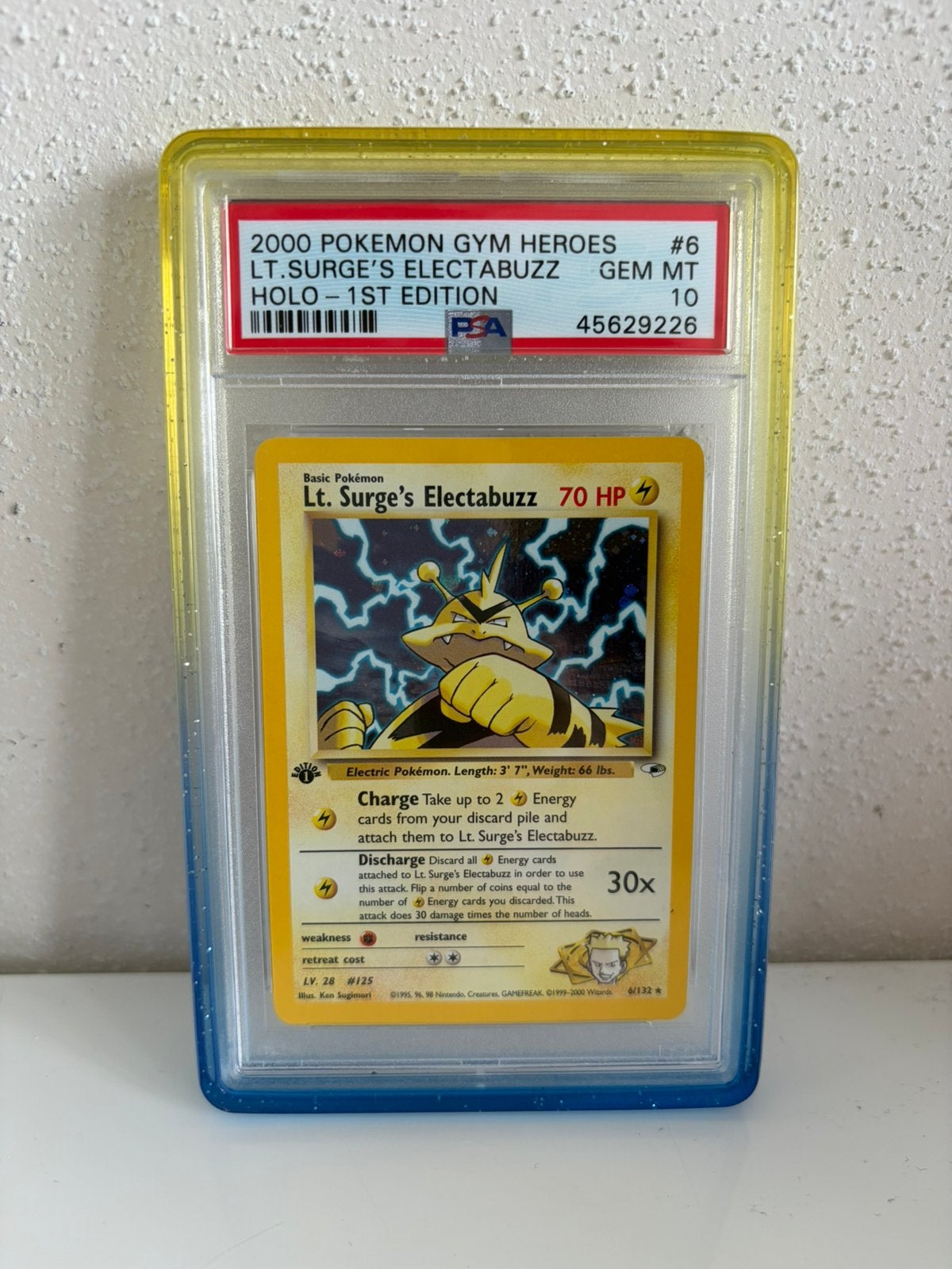 Lt. Surge’s Electabuzz 1st ed psa 10, Ophalen of Verzenden, Zo goed als nieuw