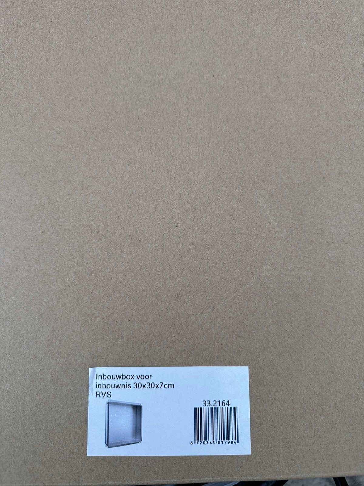 Inbouwbox voor inbouwnis, Ophalen of Verzenden, Nieuw, Rvs, Douche