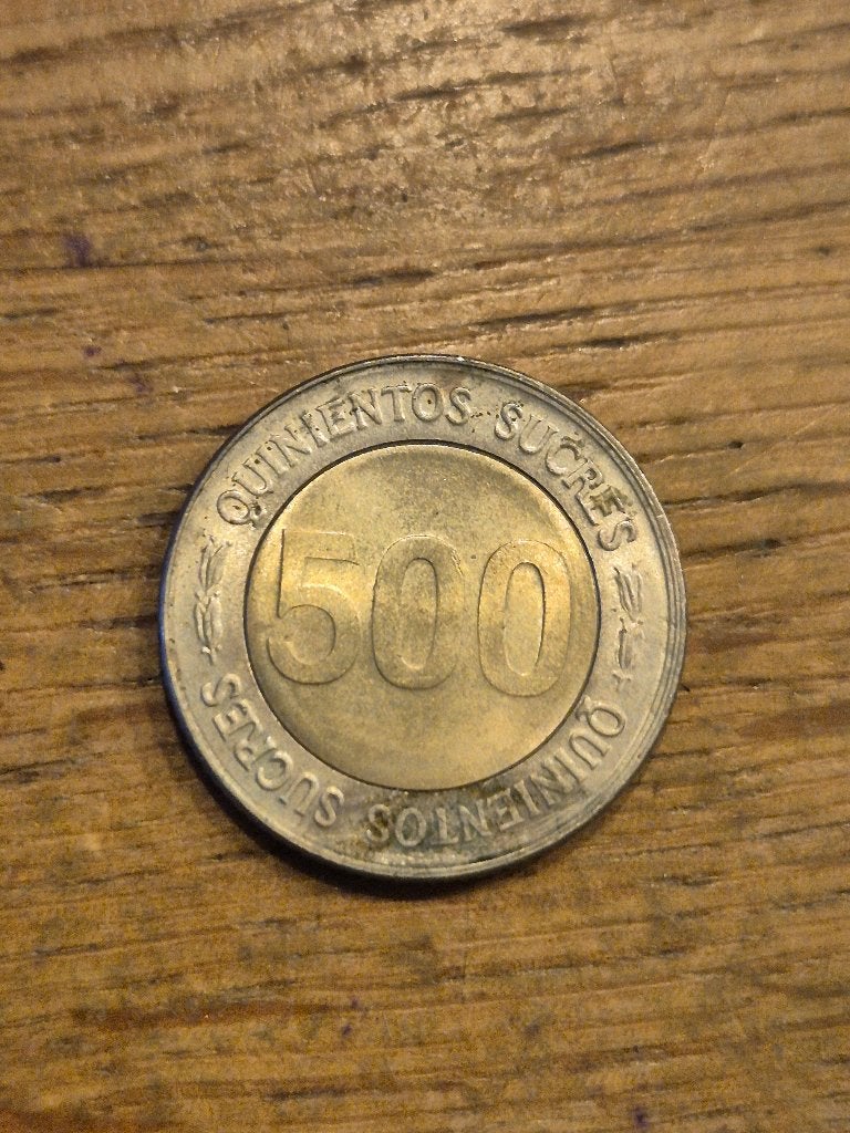 Ecuador - 500 Sucres 1997 (Bi-Metaal), Ophalen of Verzenden, Zuid-Amerika
