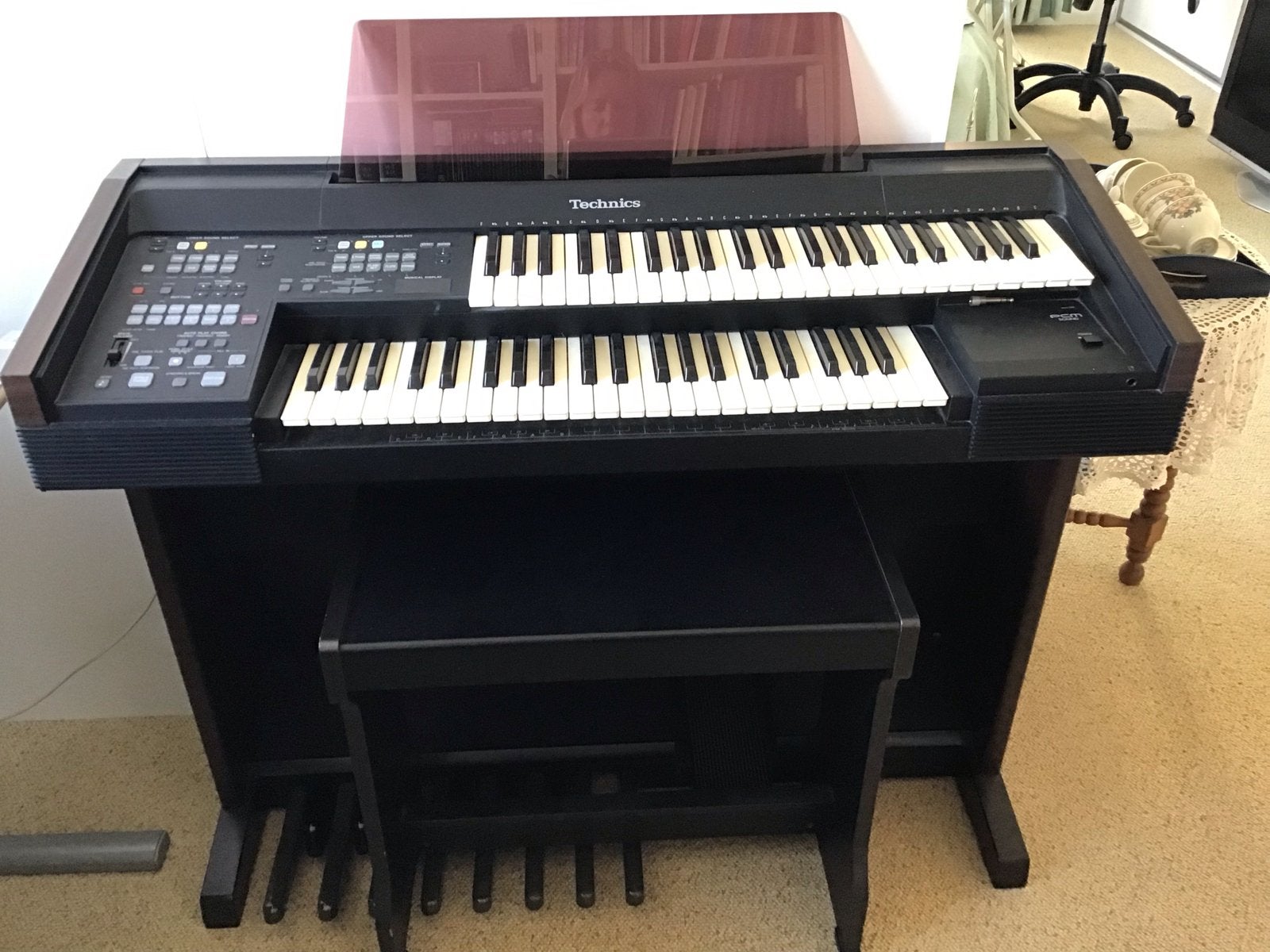 Technics PCM Sound Orgel met 2 klavieren en pedalen, Muziek en Instrumenten, Ophalen, Gebruikt, 2 klavieren, Orgel