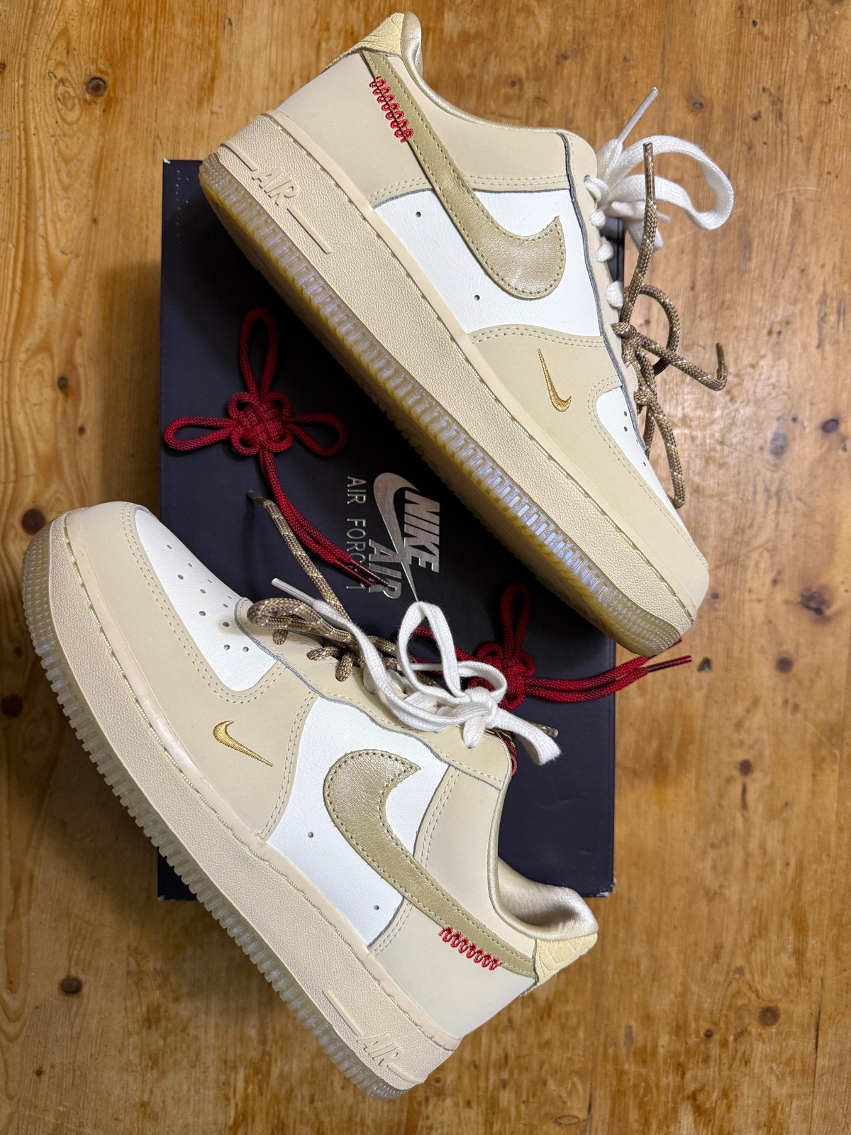 Nike Air Force 1 Low '07 LX Chinese New Year, Ophalen, Nieuw, Beige, Sneakers of Gympen