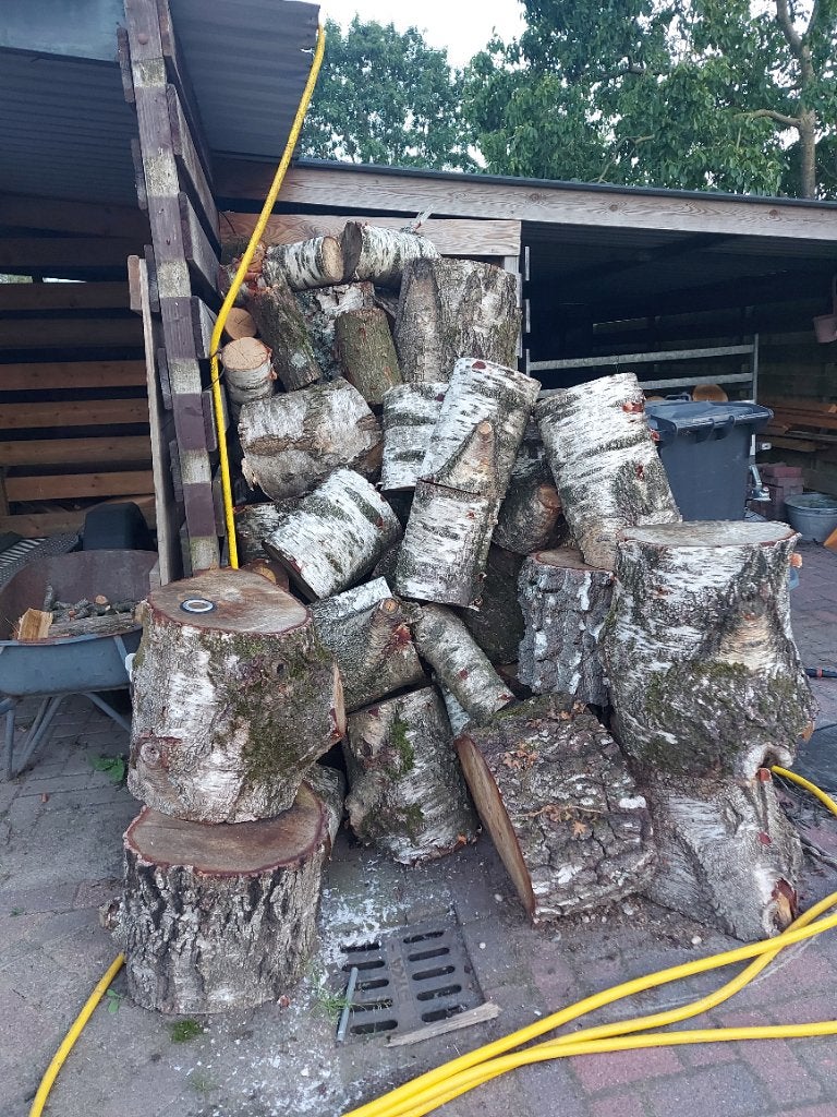 Open haardhout, 3 tot 6 m³, Ophalen, Berkenhout, Blokken