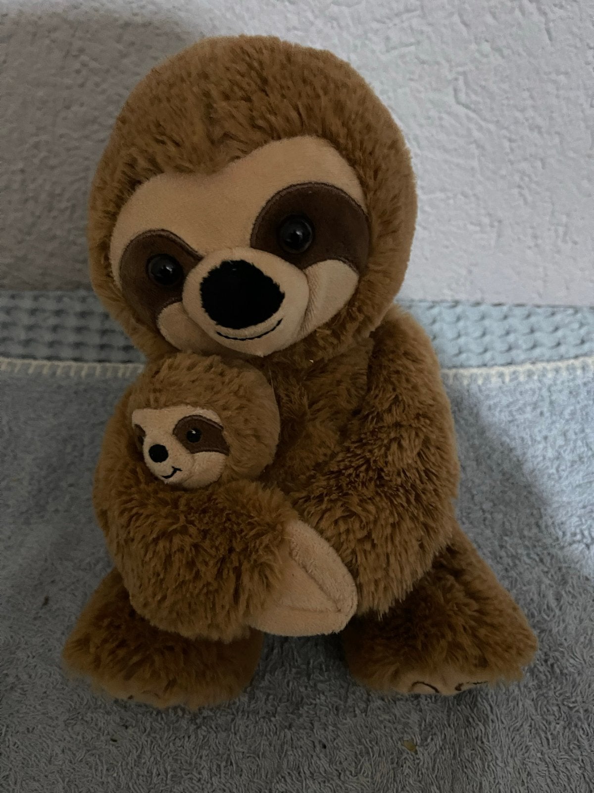 luiaard knuffel met baby - zacht en schattig, Overige typen, Nieuw, Ophalen of Verzenden, Middelgroot (20 tot 80 cm)