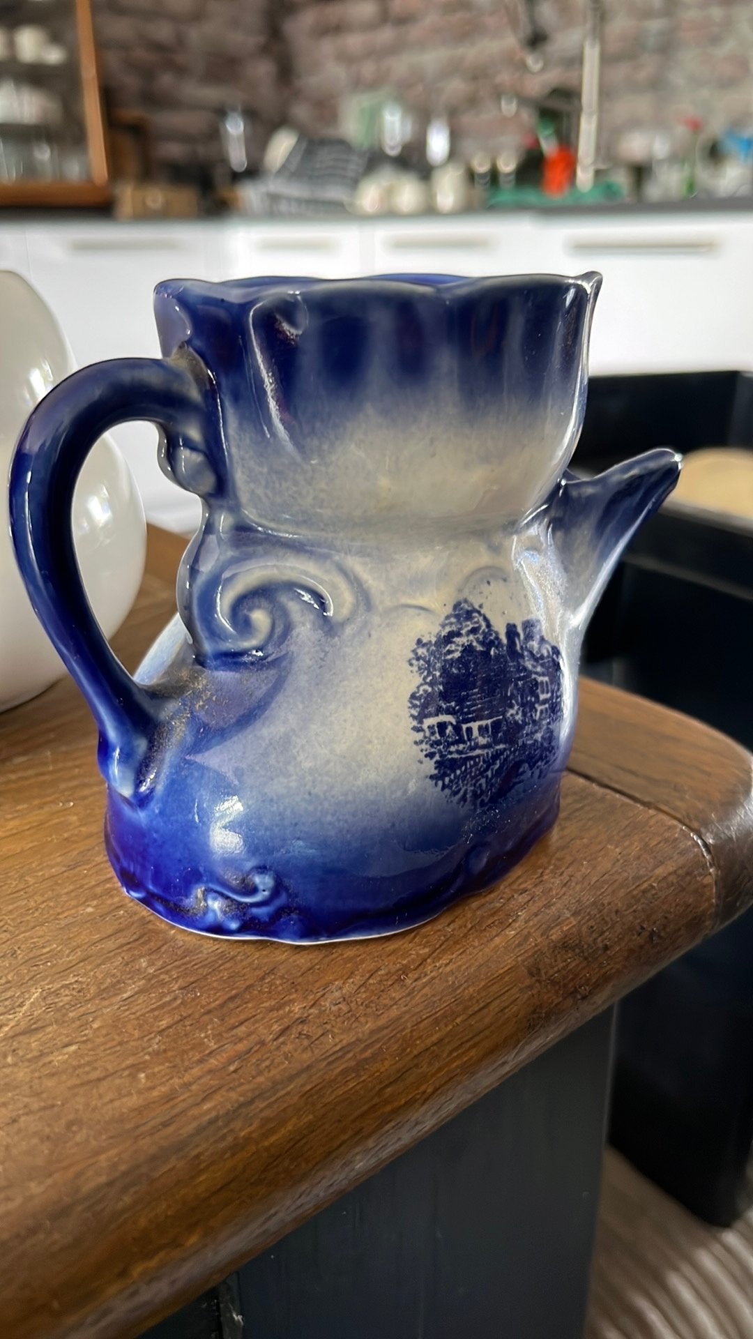 Antieke scheerkom Staffordshire Empress Ironstone, Ophalen of Verzenden