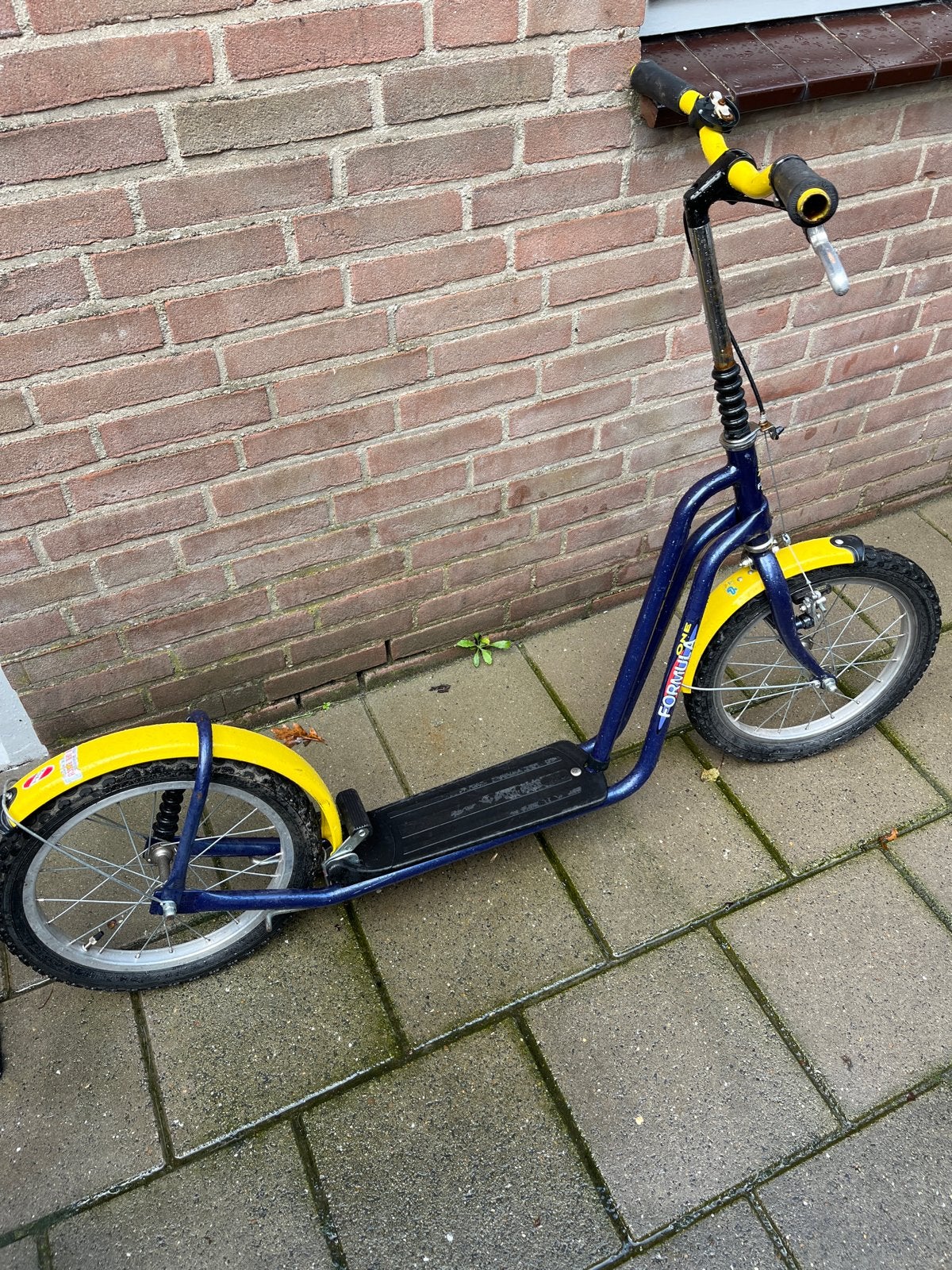 Formula One Kickbike Step - Blauw/Geel, Ophalen, Gebruikt, Kickbike