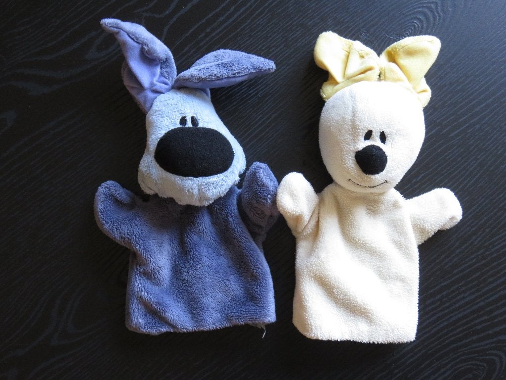 Handpop Woezel en Pip, ca 25cm groot., Ophalen of Verzenden, Zo goed als nieuw, Ontdekken