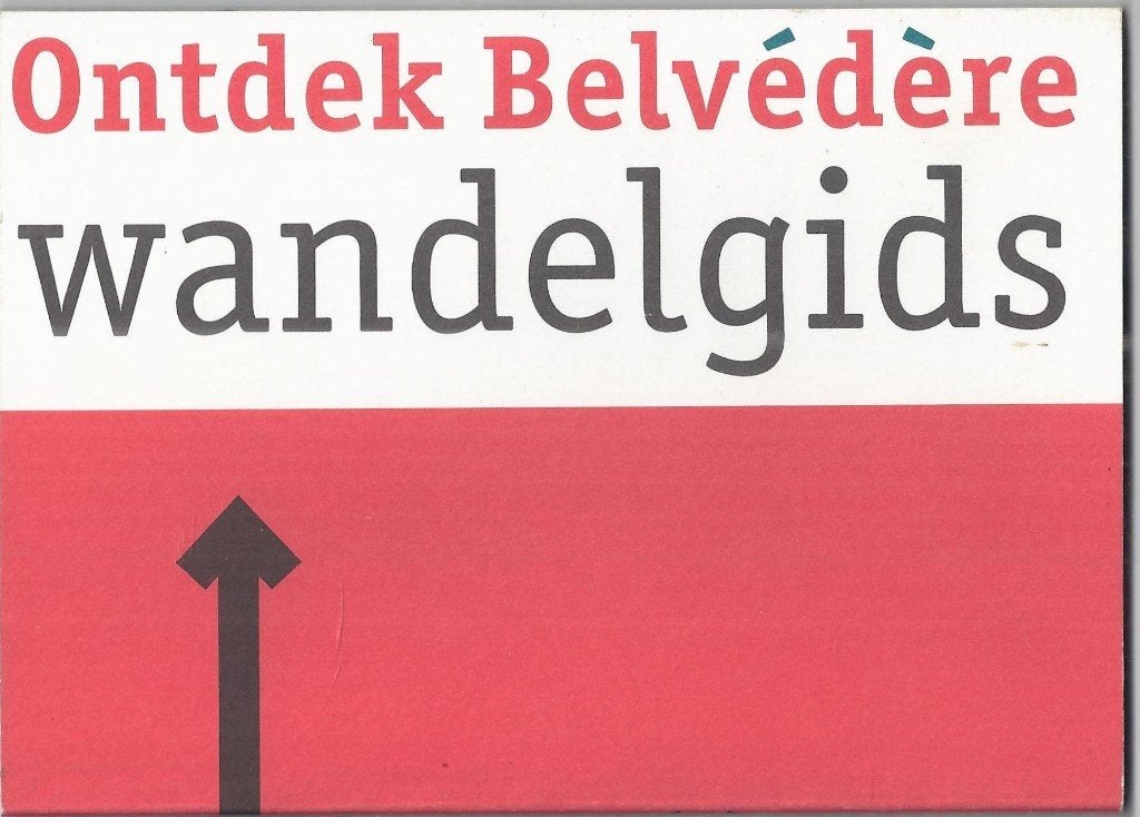 Pl963 wandelgids ontdek Belvedere Maastricht ( plattegrond ), Gelezen, 2000 tot heden, Ophalen of Verzenden, Landkaart