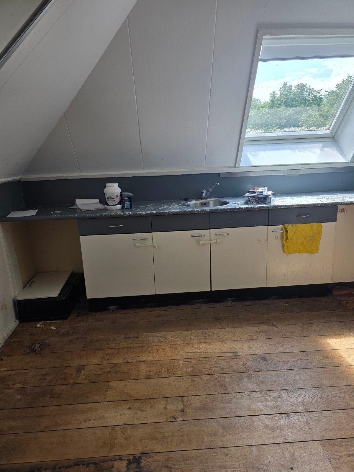 Gebruikte keuken met apparatuur, Gebruikt, Wit, Hoekkeuken, Ophalen of Verzenden