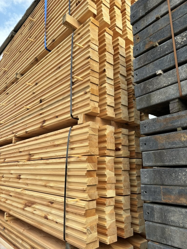 Tijdelijke bekisting damwand planken grenen 4 en 5 cm dik, 25 tot 50 mm, Grenen, Nieuw, Ophalen of Verzenden