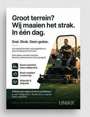 Maaiwerk aangeboden!, Eén persoon