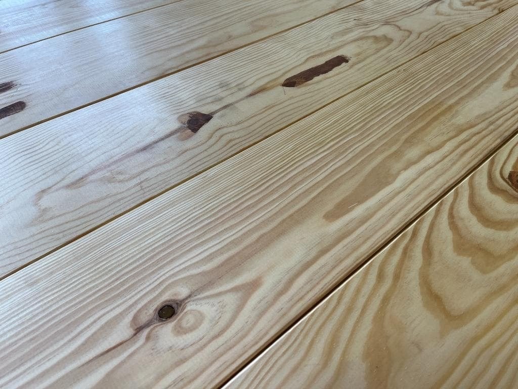 Grenen vloerdelen , planken 20x170 , 2 meter lang gestopt
