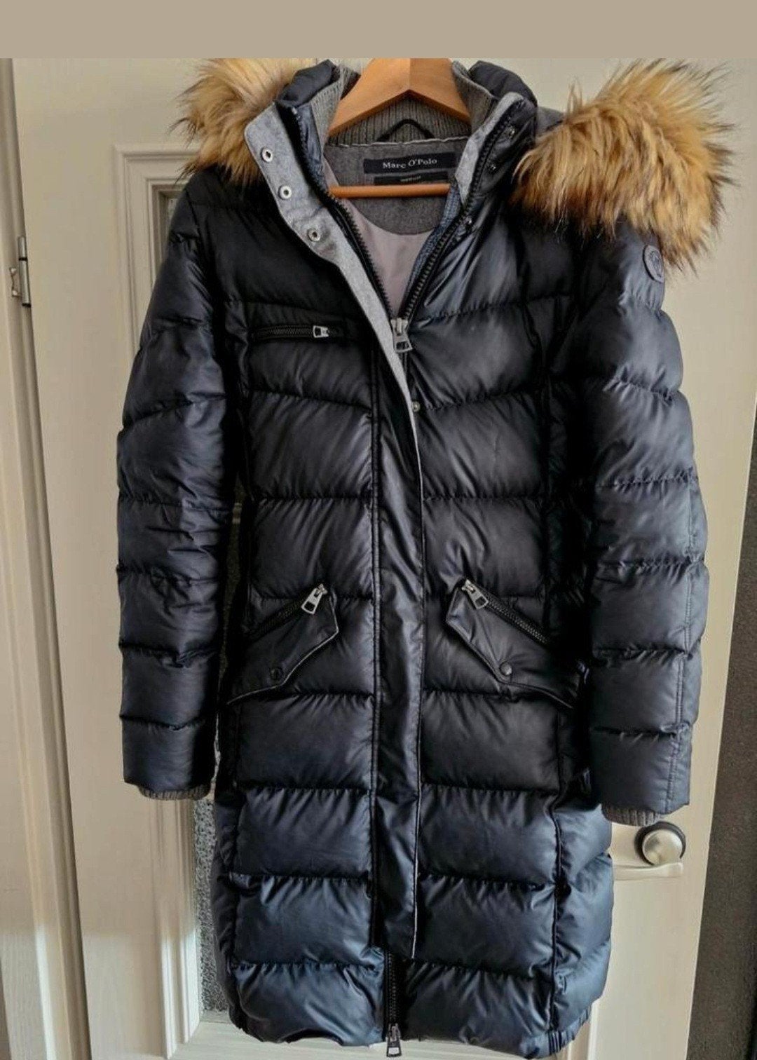 MARC O'POLO jas coat dons zwart M 38 afneembare capuchon, Ophalen of Verzenden, Zo goed als nieuw, Maat 38/40 (M), Zwart