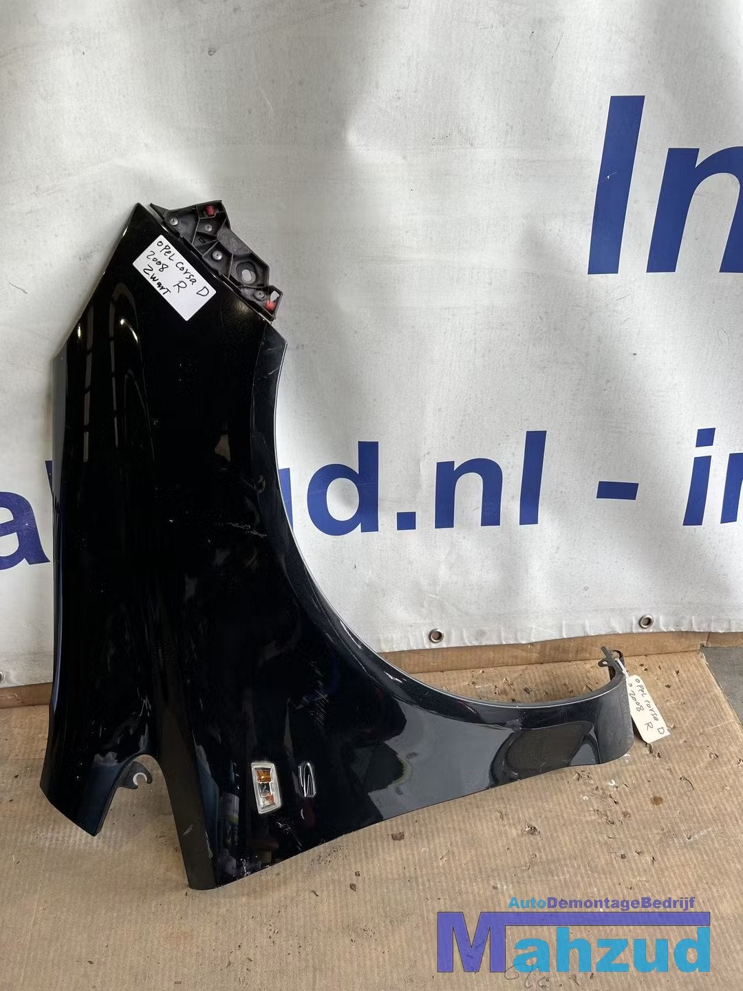 OPEL CORSA D Zwart Z20 Rechts zijscherm scherm voorscherm, Auto-onderdelen, Gebruikt, Opel Automobile GmbH, Ophalen of Verzenden