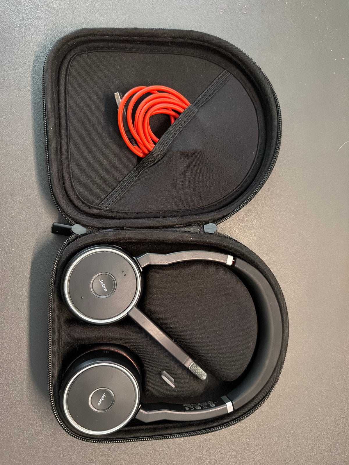 Jabra Evolve 75 MS draadloze headset incl. case & laadkabel, Audio, Tv en Foto, Koptelefoons, Bluetooth, On-ear, Ophalen of Verzenden