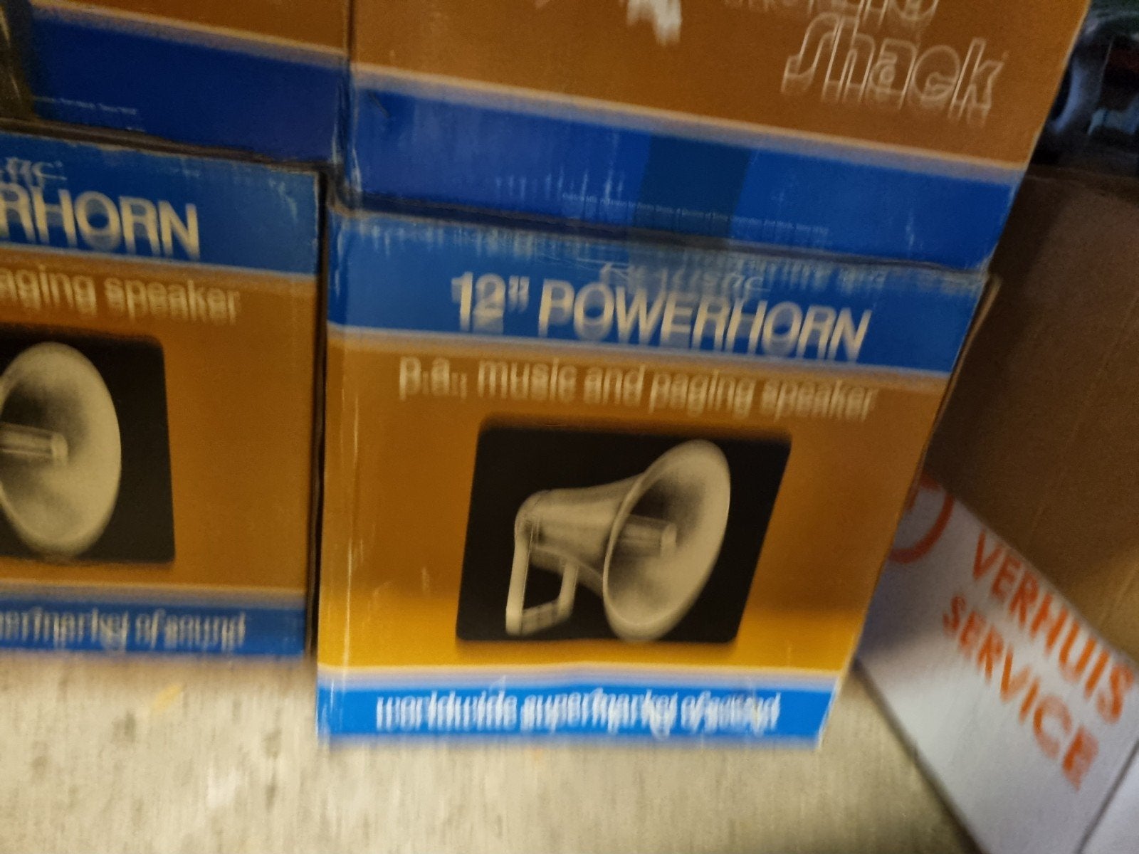 Radio Shack 12" Powerhorn Paging Speaker - Nieuw in doos, Overige merken, Overige typen, Onbekend, Nieuw