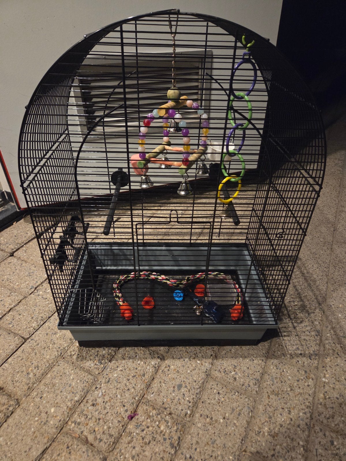 Te koop vogelkooi, Dieren en Toebehoren, Ophalen, Zo goed als nieuw, Metaal, Vogelkooi