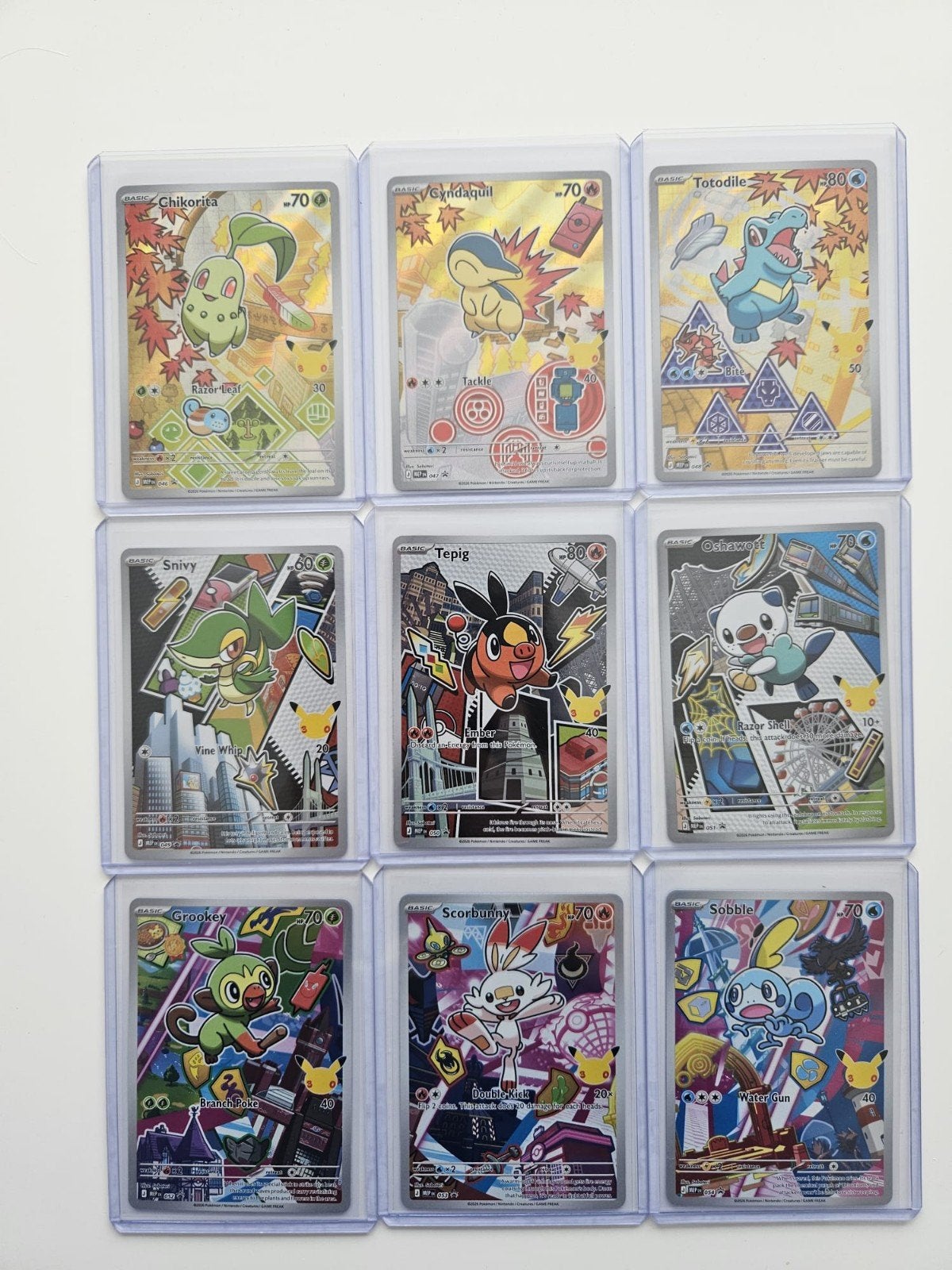 Pokémon First Partner Set serie 2 (9 kaarten) - gen 2,5,8, Hobby en Vrije tijd, Ophalen of Verzenden, Zo goed als nieuw, Meerdere kaarten