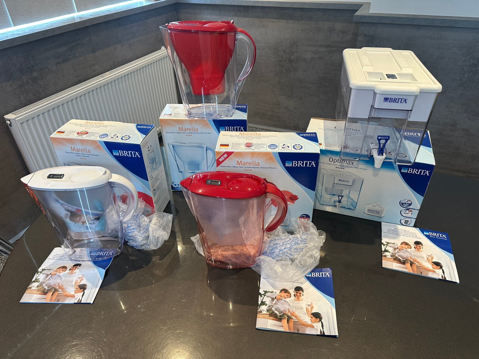 Brita waterfilterkannen en optimax, Ophalen of Verzenden, Zo goed als nieuw, Glas, Overige stijlen