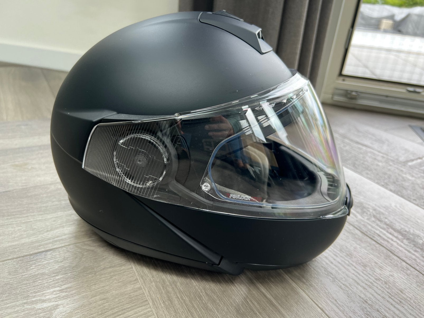 Schuberth C4 pro incl. SC2 advanced communicatie, Systeemhelm, S, Tweedehands, Ophalen