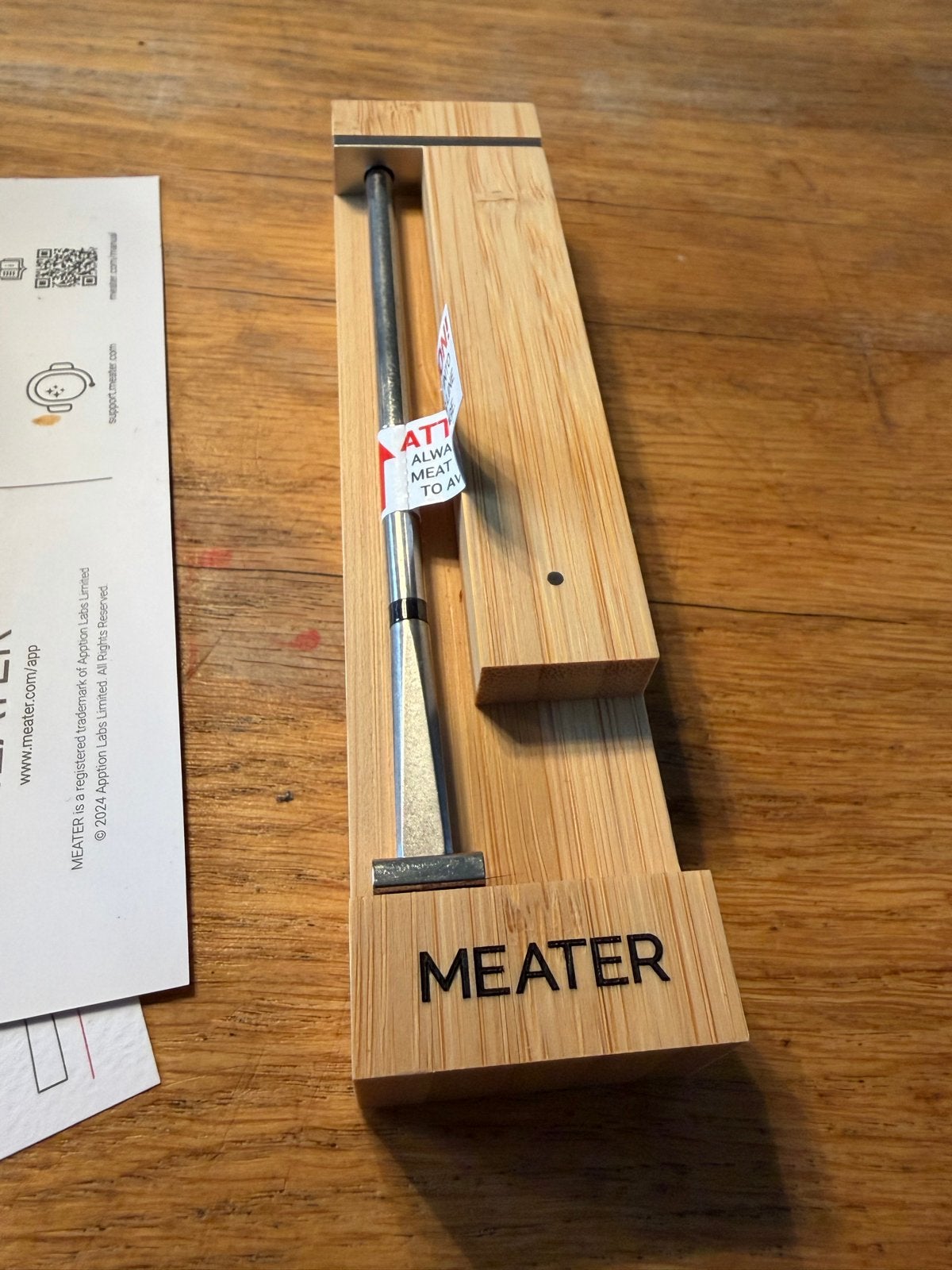 Meater Plus draadloze vleesthermometer met Bluetooth, Overige typen, Hout, Nieuw, Ophalen of Verzenden