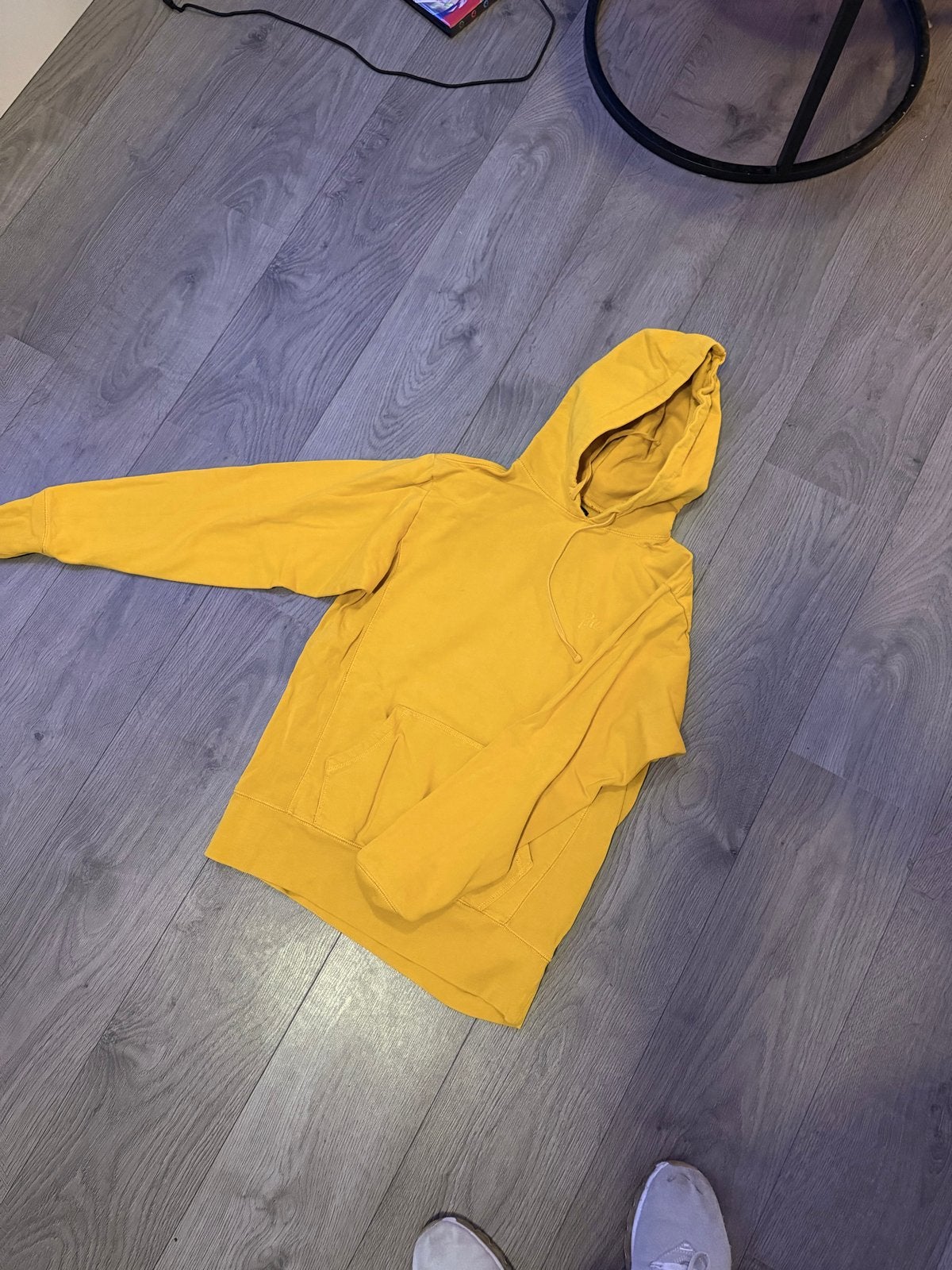 Patta Basic Hoodie Geel (Maat M), Ophalen of Verzenden, Gedragen, Maat 48/50 (M), Geel