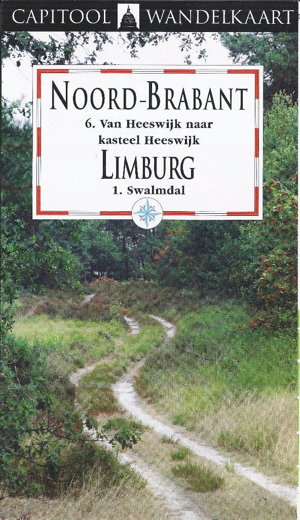 Pl642 wandelkaart / plattegrond Limburg  noord brabant, Ophalen of Verzenden, 1800 tot 2000, Nederland, Landkaart