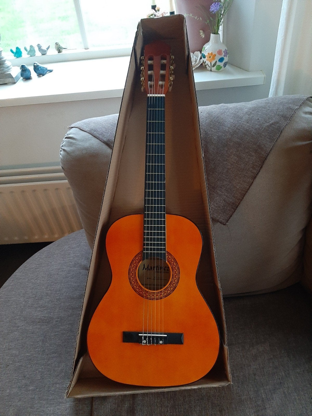 Zgan gitaar met draagtas, Ophalen of Verzenden, Zo goed als nieuw, Klassieke of Spaanse gitaar
