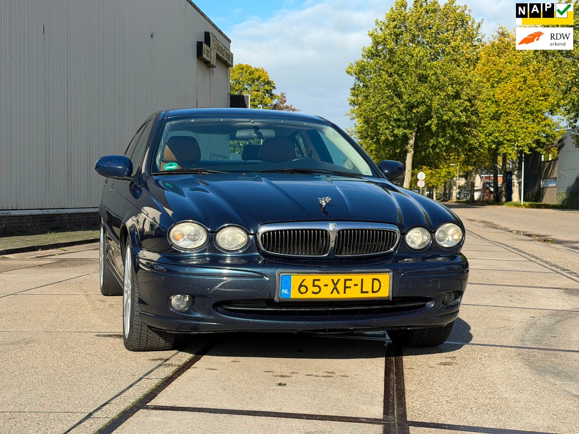Jaguar X-type 2.2 D iDition | 2007 | Leer | Clima | Cruise |, Auto's, Voorwielaandrijving, Gebruikt, Blauw, Origineel Nederlands