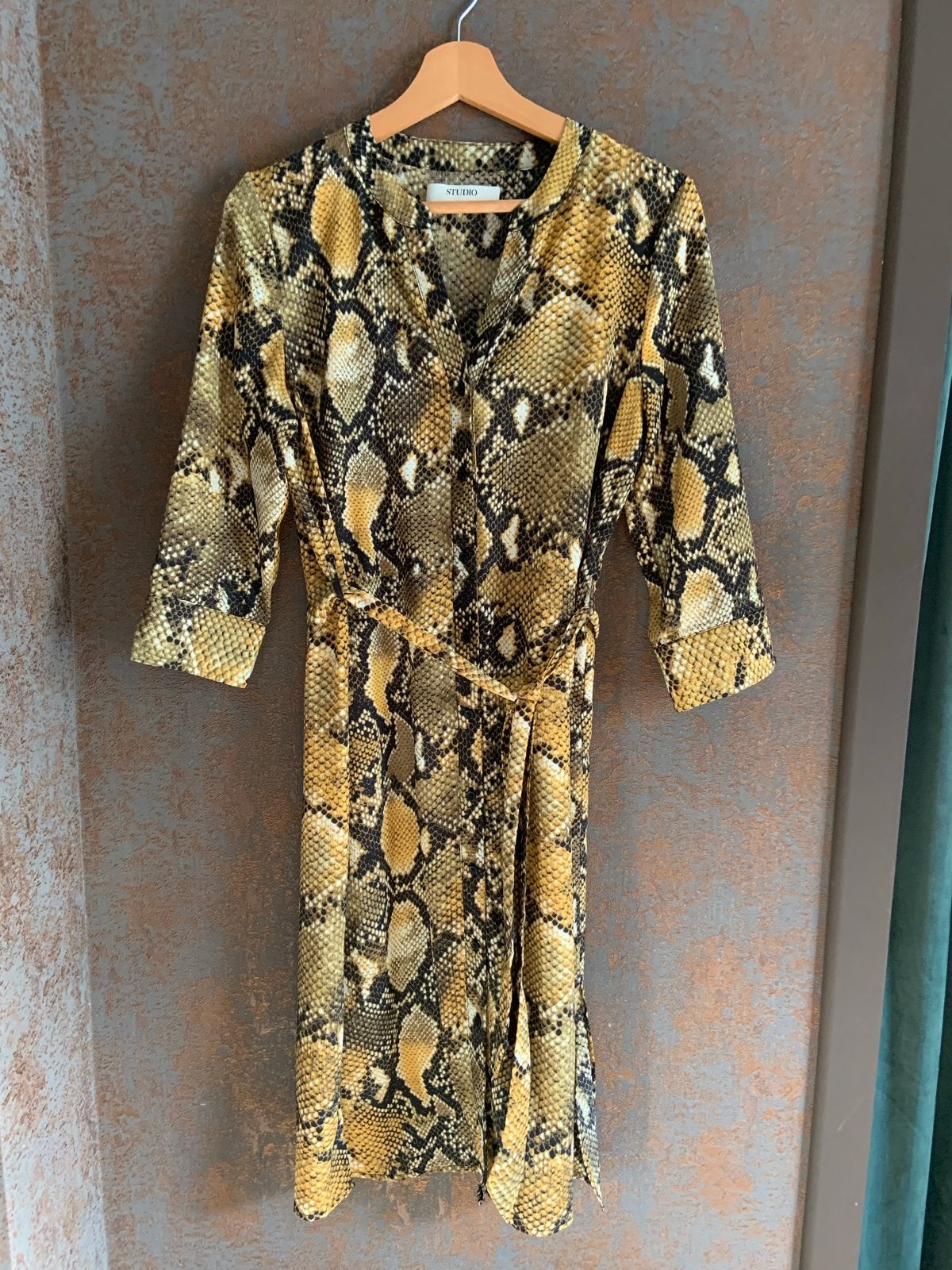ONLY Studio Jurk Maat 36 - Slangenprint, Meerkleurig, Ophalen of Verzenden, Zo goed als nieuw, Maat 36 (S)