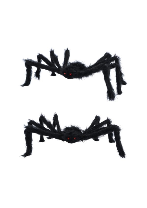 PARTIJ HARIGE SPIN 56CM MET RODE OGEN HALLOWEEN DECO , ., Nieuw, Ophalen of Verzenden, .