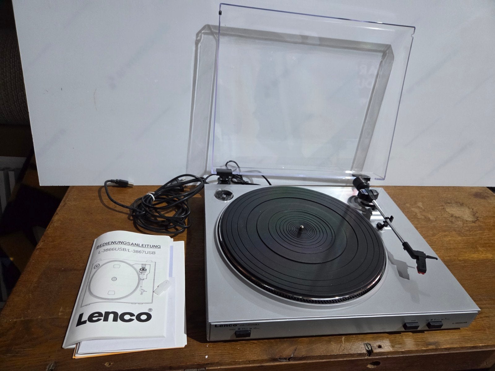 niet gebruikte LP speler  Lenco L-3866 USB, Ophalen of Verzenden