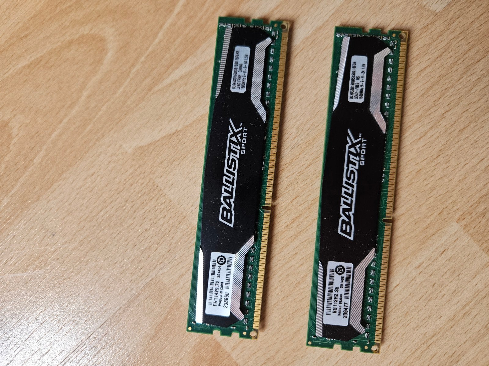 Crucial Ballistix Sport 8GB DDR3 RAM Geheugen (2x4GB), Computers en Software, Server, 8 GB, DDR3, Ophalen of Verzenden