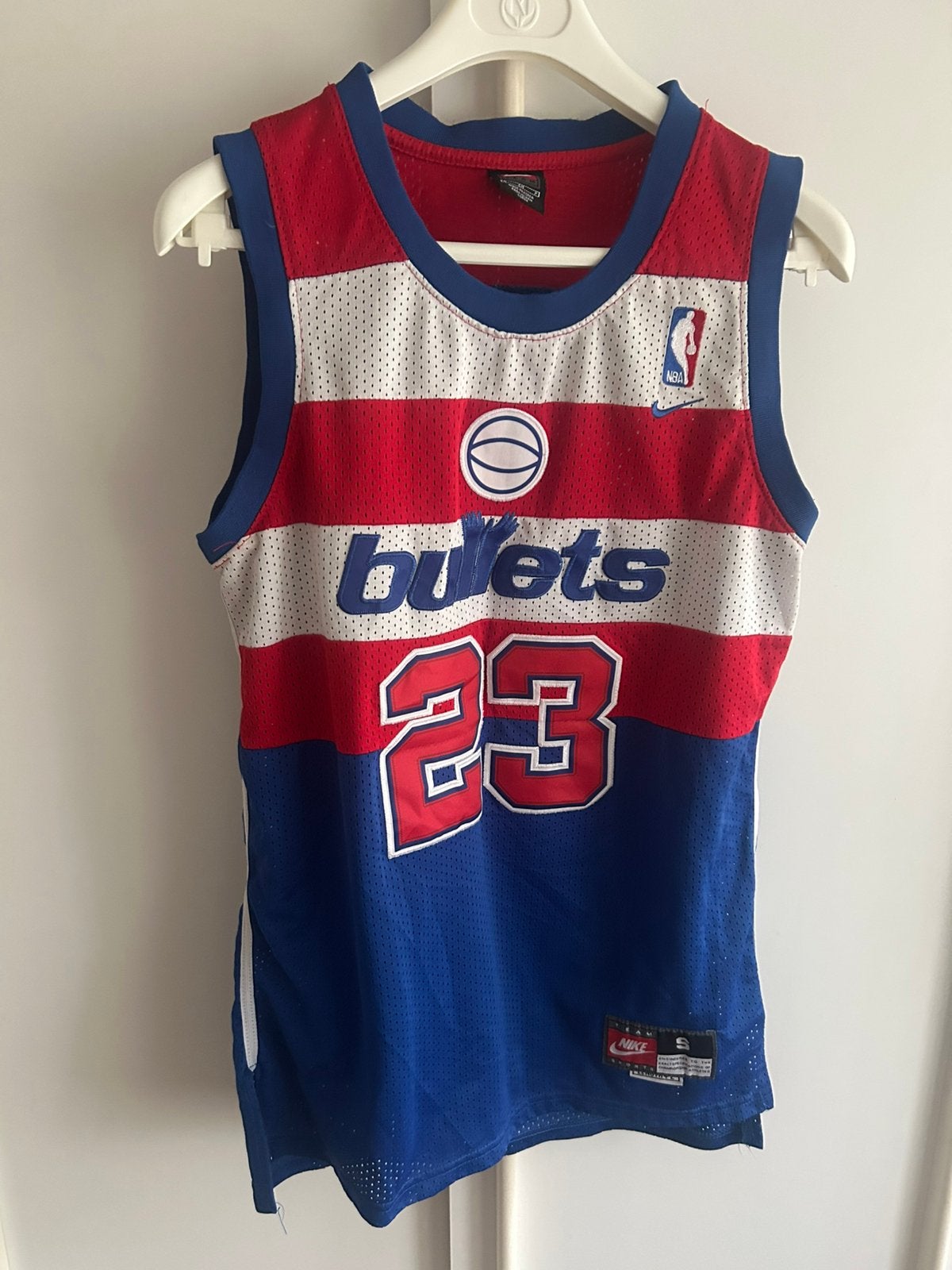 Vintage basketbal shirt jersey Bullets Michael Jordan 01-03, Sport en Fitness, Basketbal, Verzenden, Zo goed als nieuw, Kleding