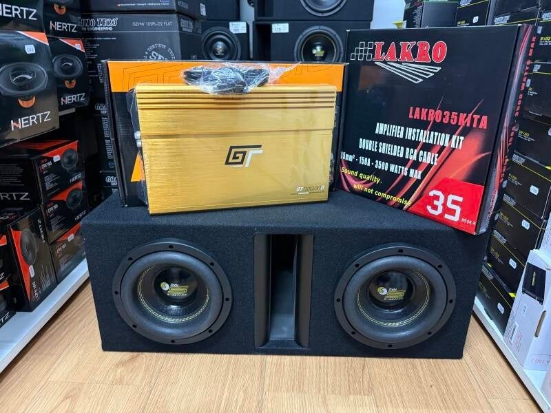 Mini mega powerpack 2 - Bassface/GT AUDIO - Dubbele 8 inch -, Niet ingevuld, Niet ingevuld, Niet ingevuld