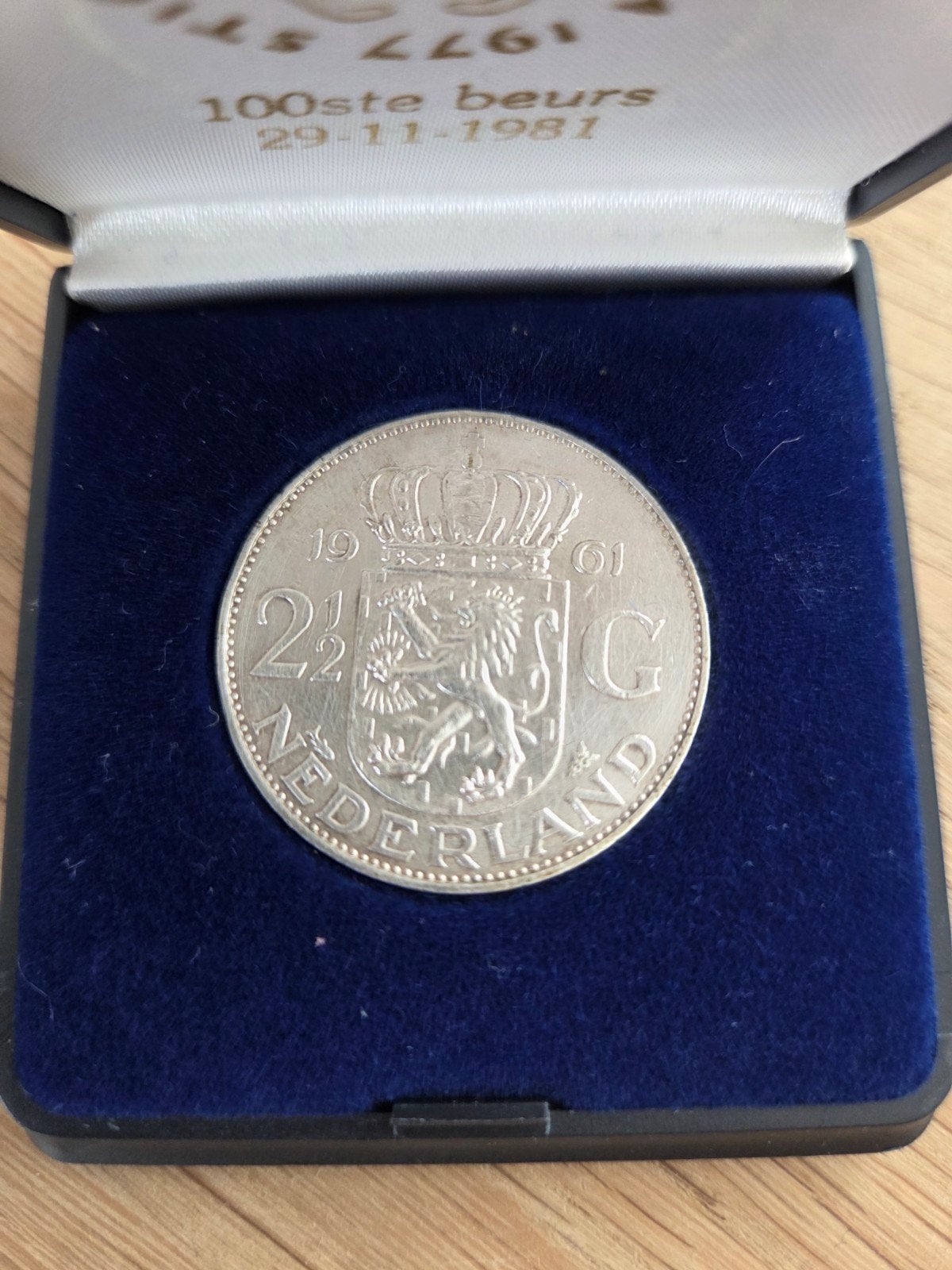 zilveren rijksdaalder met Haagse klop, Postzegels en Munten, Ophalen of Verzenden, Koningin Juliana, 2½ gulden