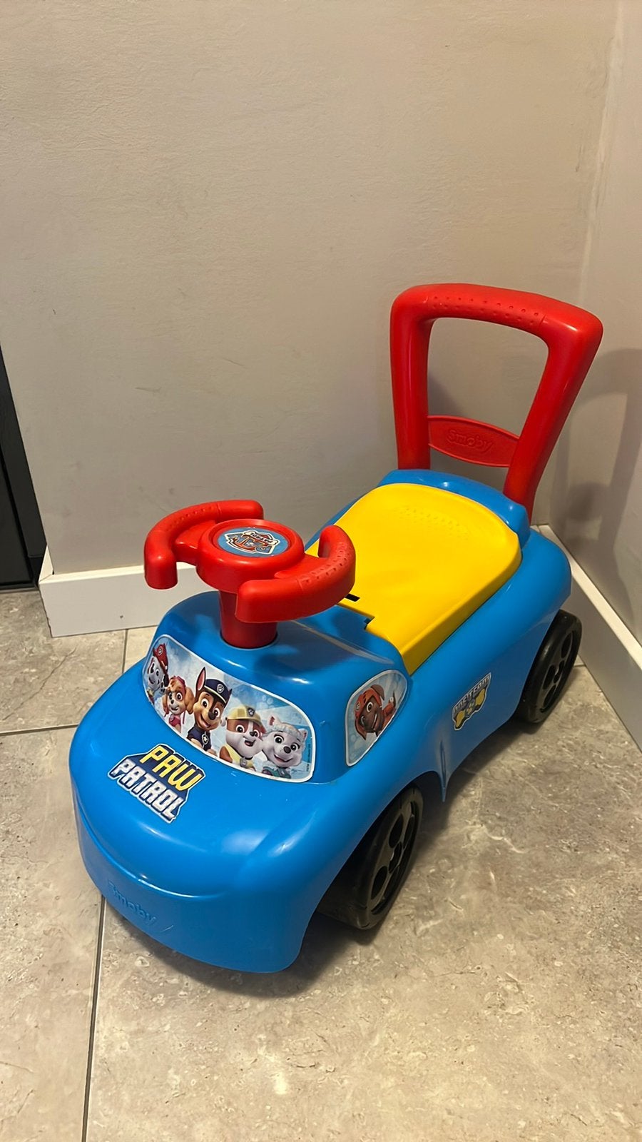 Gratis loopauto, Ophalen, Gebruikt