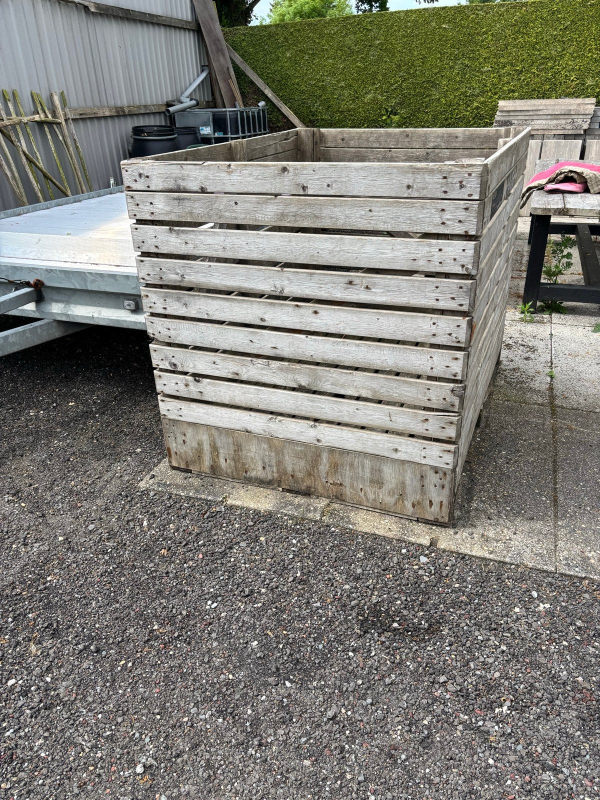 Gratis Grote kist, Ophalen, Gebruikt, Hout, Overige typen