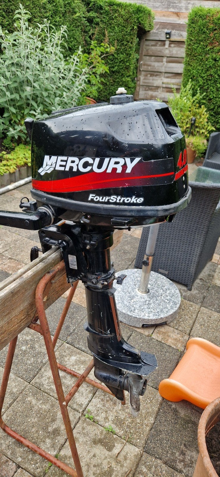 mercury 4 pk fourstroke, Ophalen, Zo goed als nieuw, Benzine, 5 tot 10 pk