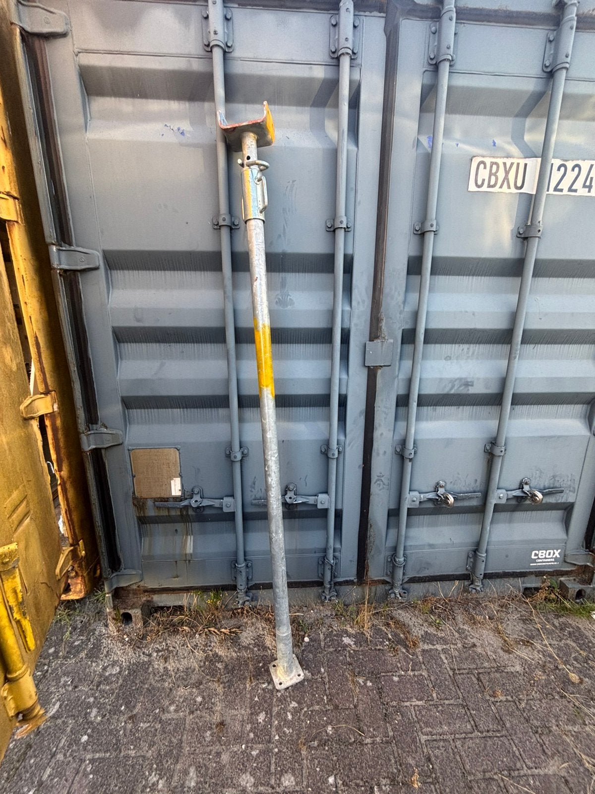 Bouwstempel groot 2 meter ingeschoven, Doe-het-zelf en Verbouw, Ophalen, Zo goed als nieuw, Nvt, Nvt