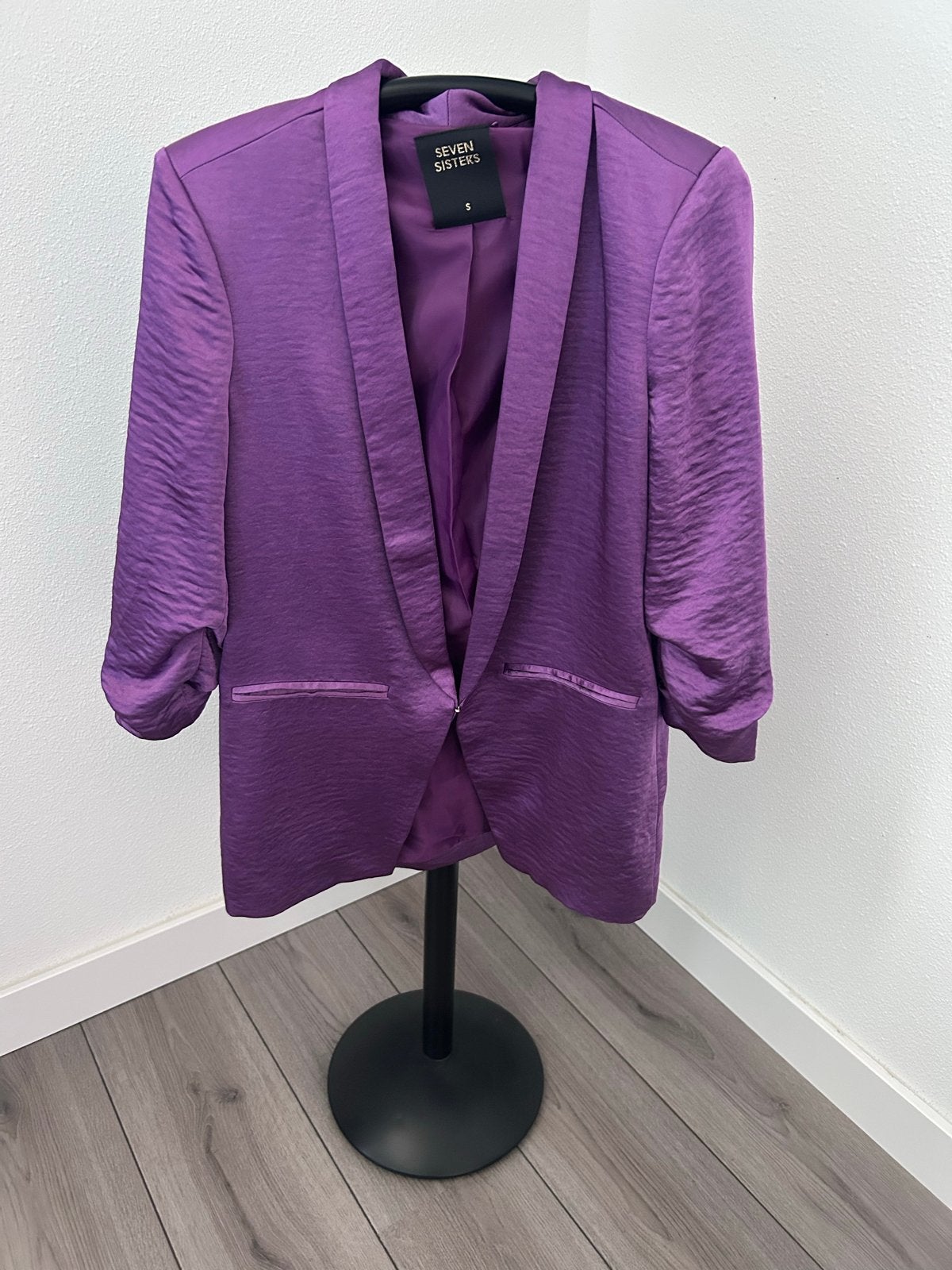 Seven Sisters paarse blazer - maat S, Kleding | Dames, Paars, Ophalen of Verzenden, Zo goed als nieuw, Jasje