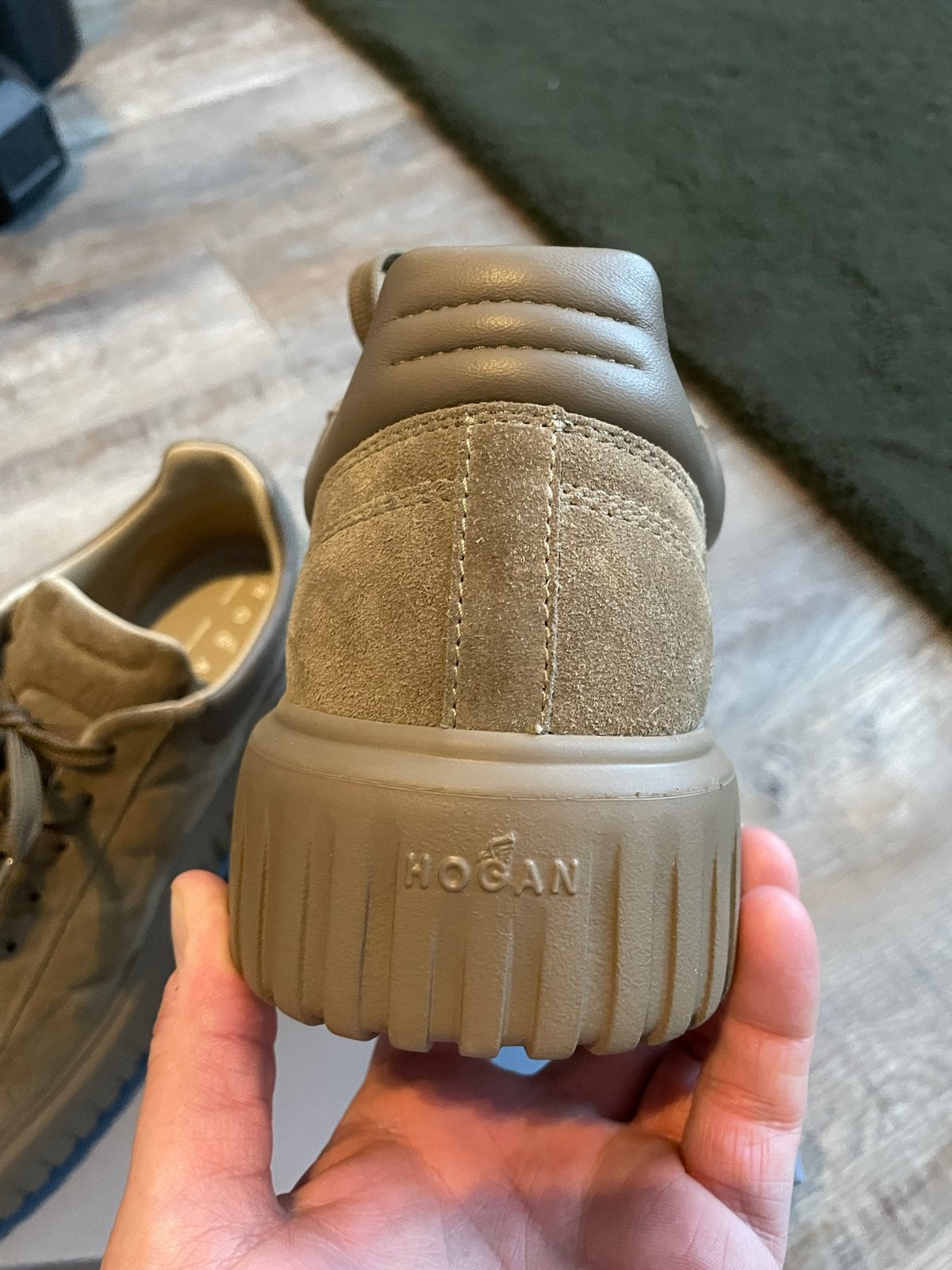 Hogan H-Stripes Allacciato Sneakers Nieuw!, Ophalen, Bruin, Nieuw, Sneakers of Gympen
