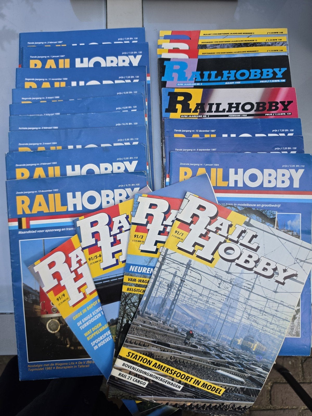 Verzameling tijdschriften magazines treinen Rail Hobby, Ophalen of Verzenden, Gebruikt, Trein, Boek of Tijdschrift