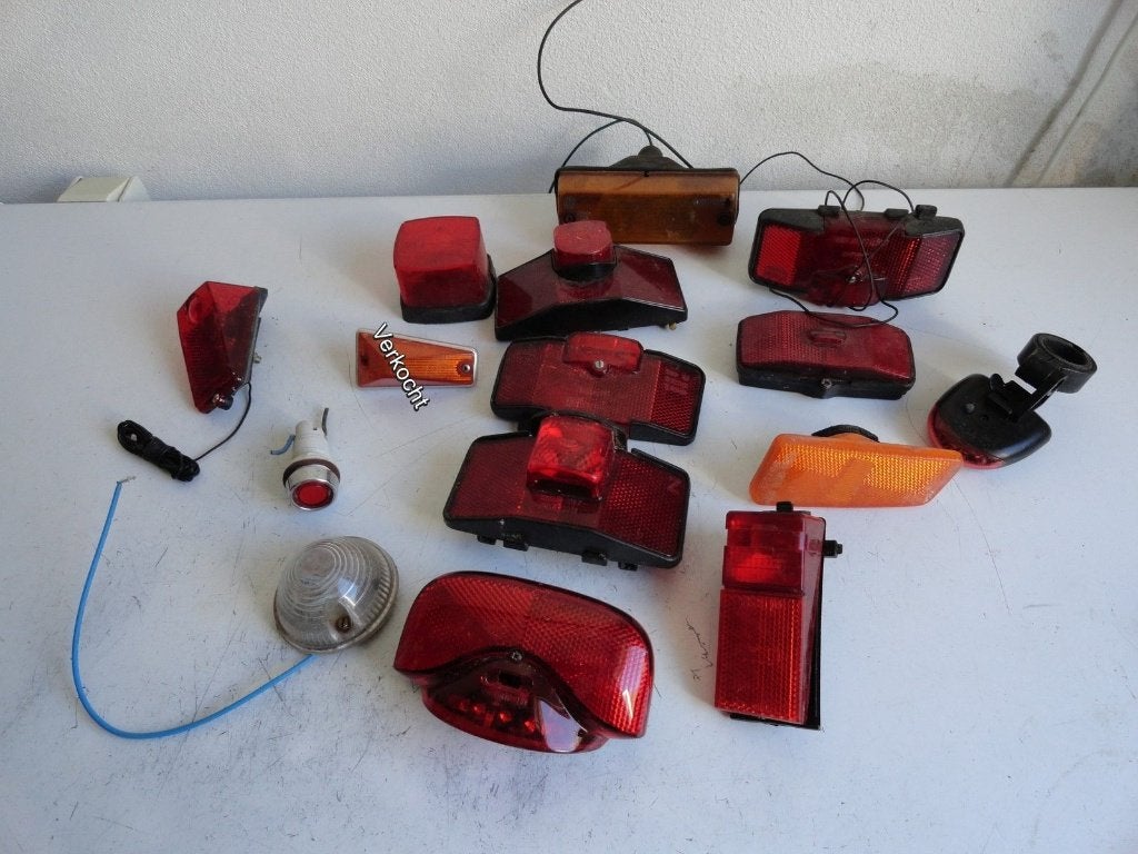 Lampen, fietsverlichting ouderwets, hele serie, Ophalen of Verzenden, Gebruikt, Verlichtingsset