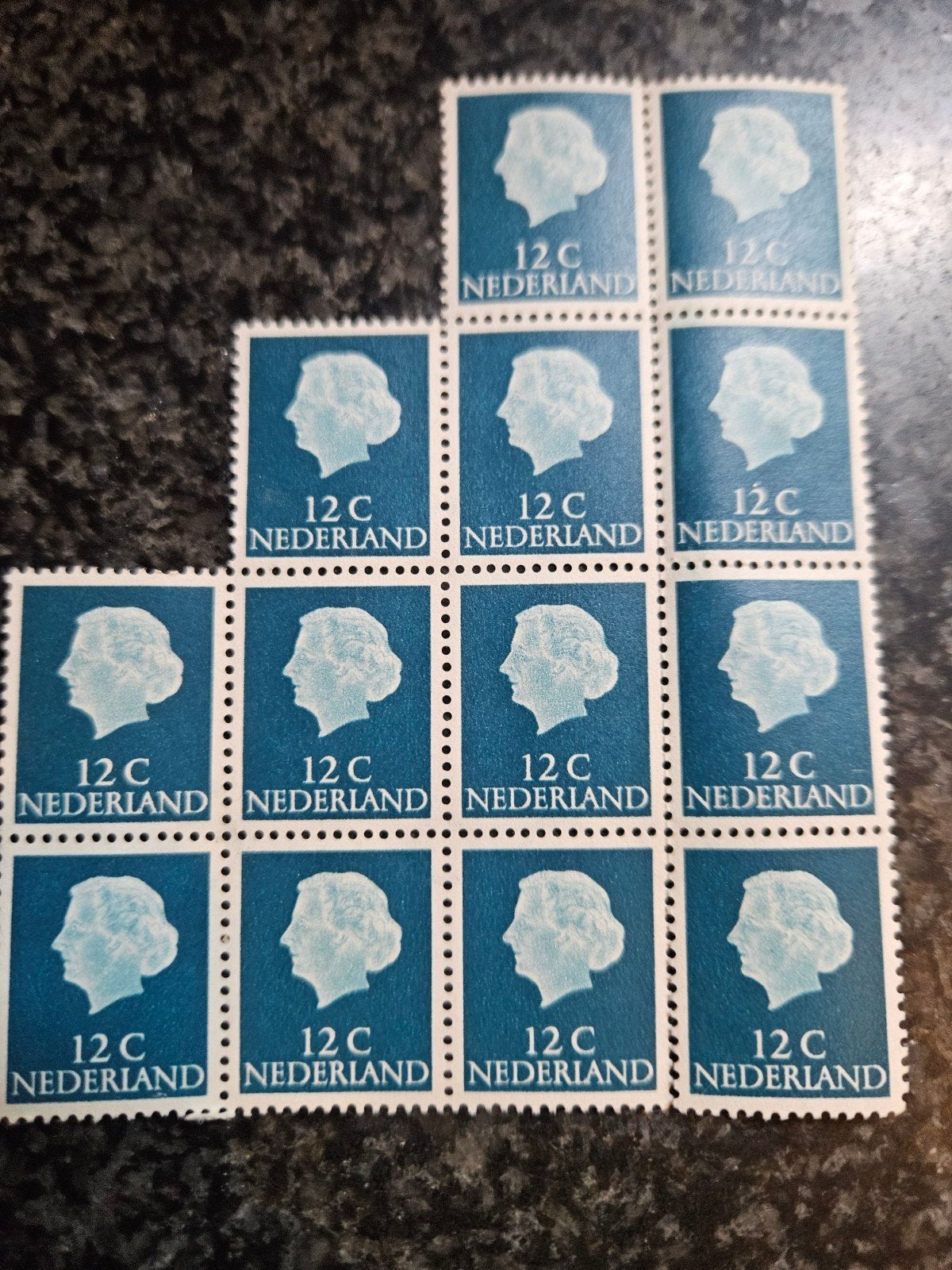 Postzegels Nederland 12C Koningin Juliana (10 stuks), Ophalen of Verzenden, Na 1940, Postfris