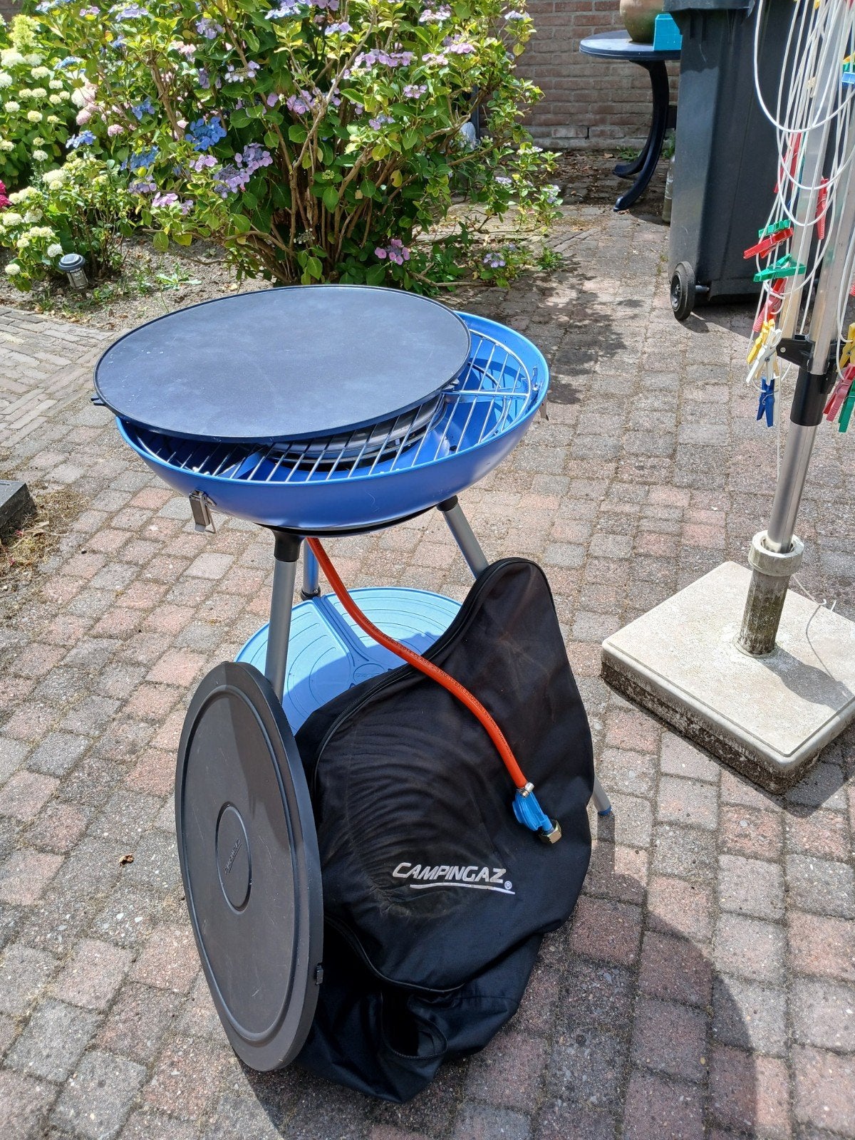 Campingaz Party Grill 600 met paella pan, Ophalen of Verzenden, Gebruikt, Campingaz