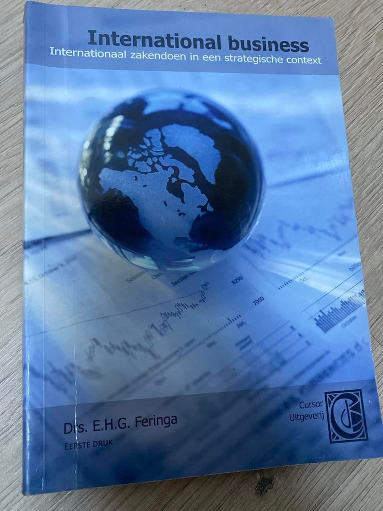 E.H.G. Feringa - International Business, E.H.G. Feringa, Ophalen of Verzenden, Zo goed als nieuw, Nederlands