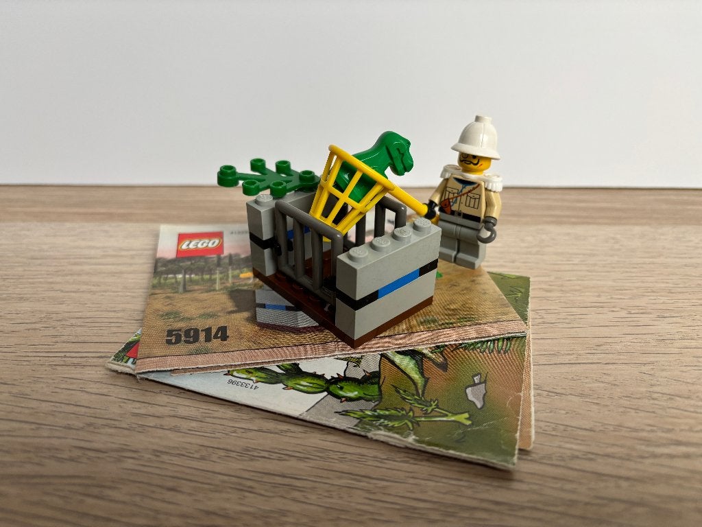 Vintage Lego 5914 Baby T-Rex Trap, Gebruikt, Overige thema's, Lego, Ophalen of Verzenden