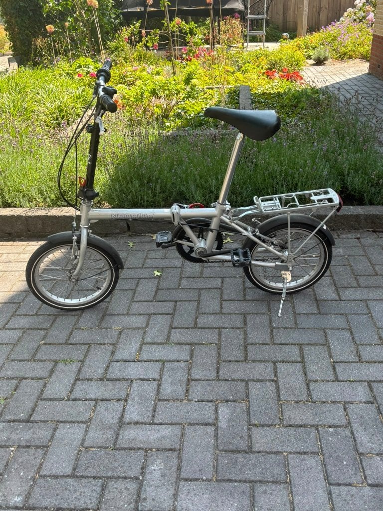 Vouwfiets, Fietsen en Brommers, Fietsen | Vouwfietsen, Gebruikt, Velgrem, 16 tot 18 inch, Versnellingen