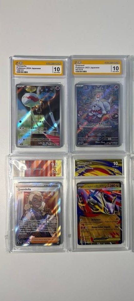 Verzameling goedkopen pokemon slabs - Gem mint 10 / mint 9, Verzenden, Nieuw, Losse kaart