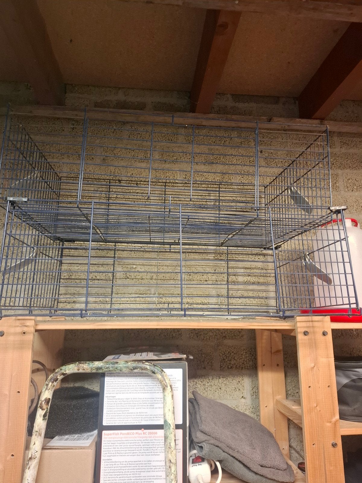 2bx caviahok, ren. Ren voor kuikens, Minder dan 60 cm, Kooi, Gebruikt, Minder dan 75 cm